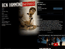 Tablet Screenshot of benhammondmusic.com